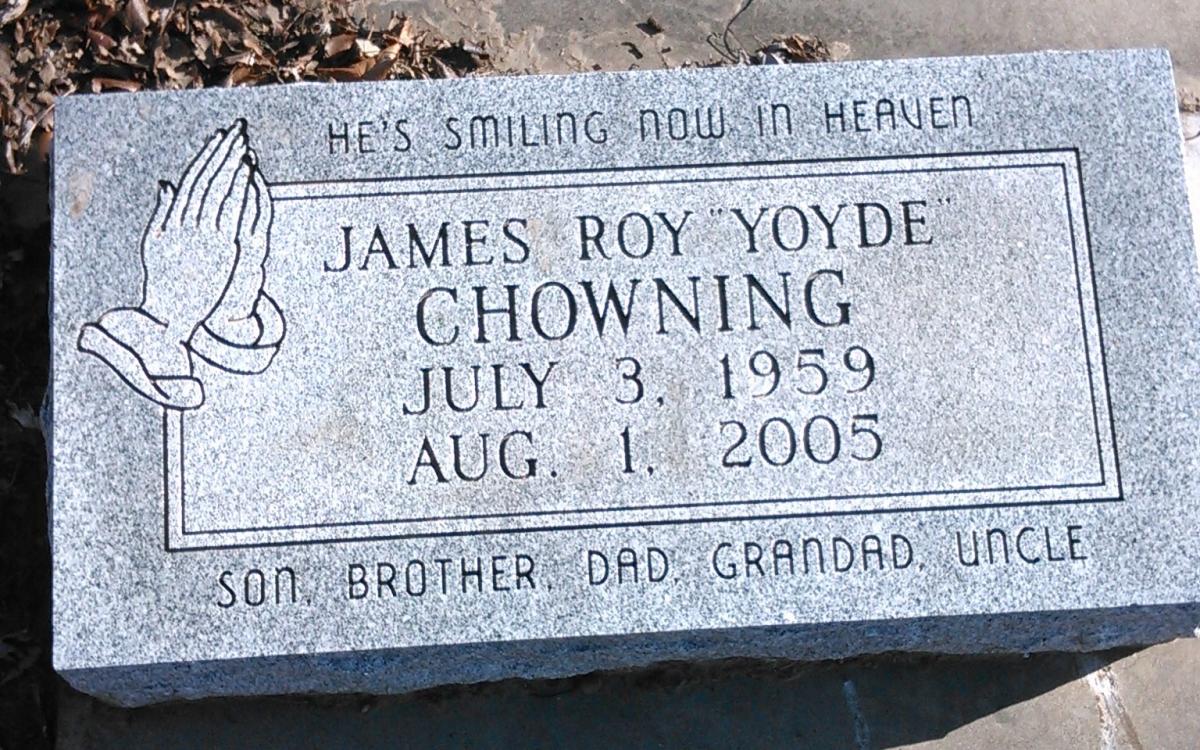 OK, Grove, Buzzard Cemetery, Chowning, James Roy Headstone