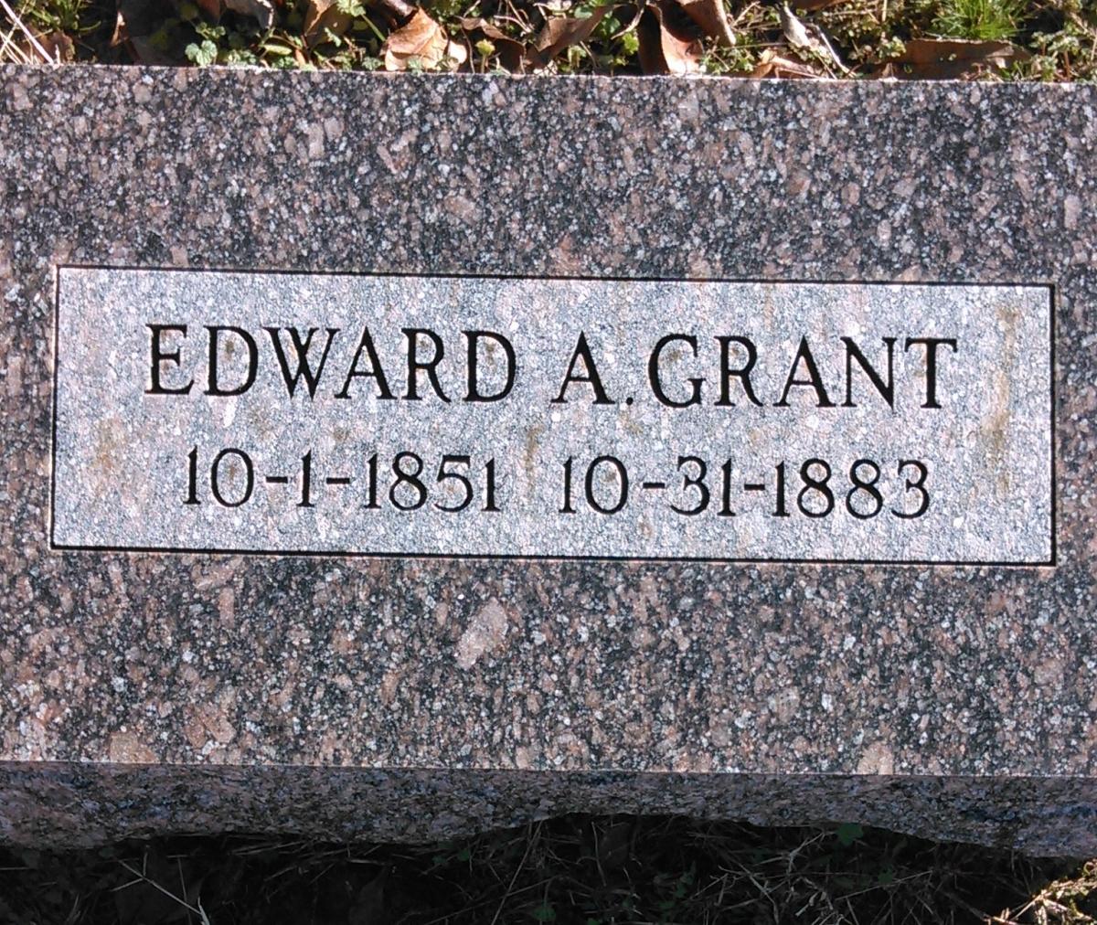OK, Grove, Buzzard Cemetery, Grant, Edward A. Headstone