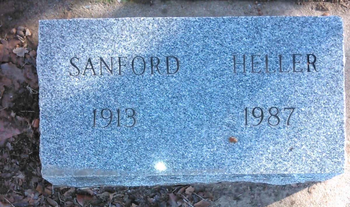 OK, Grove, Buzzard Cemetery, Heller, Sanford Headstone