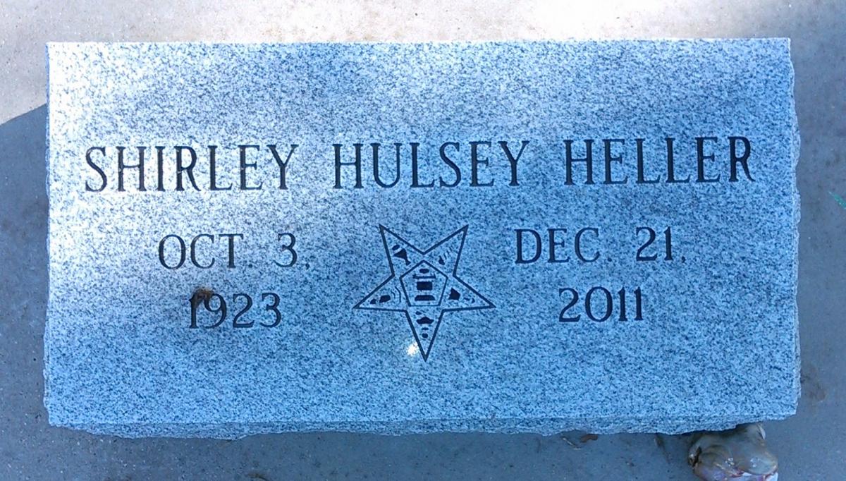 OK, Grove, Buzzard Cemetery, Heller, Shirley Hulsey Headstone