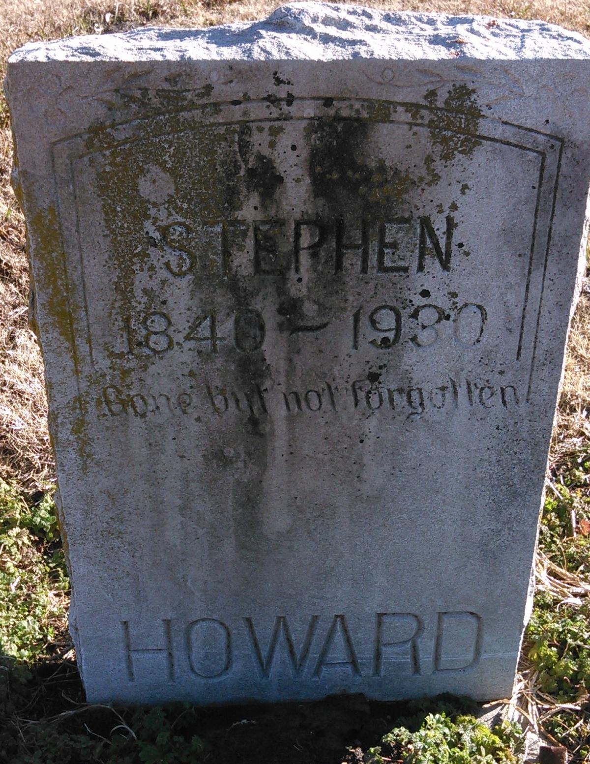 OK, Grove, Buzzard Cemetery, Howard, Stephen Headstone