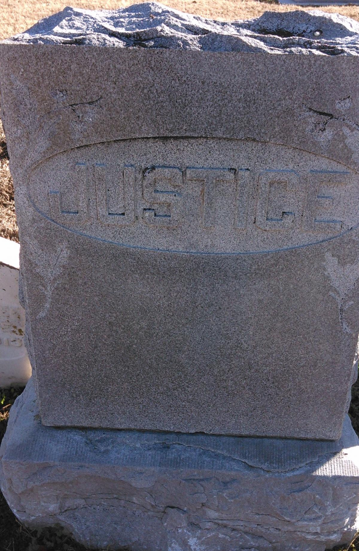 OK, Grove, Buzzard Cemetery, Justice Family Stone