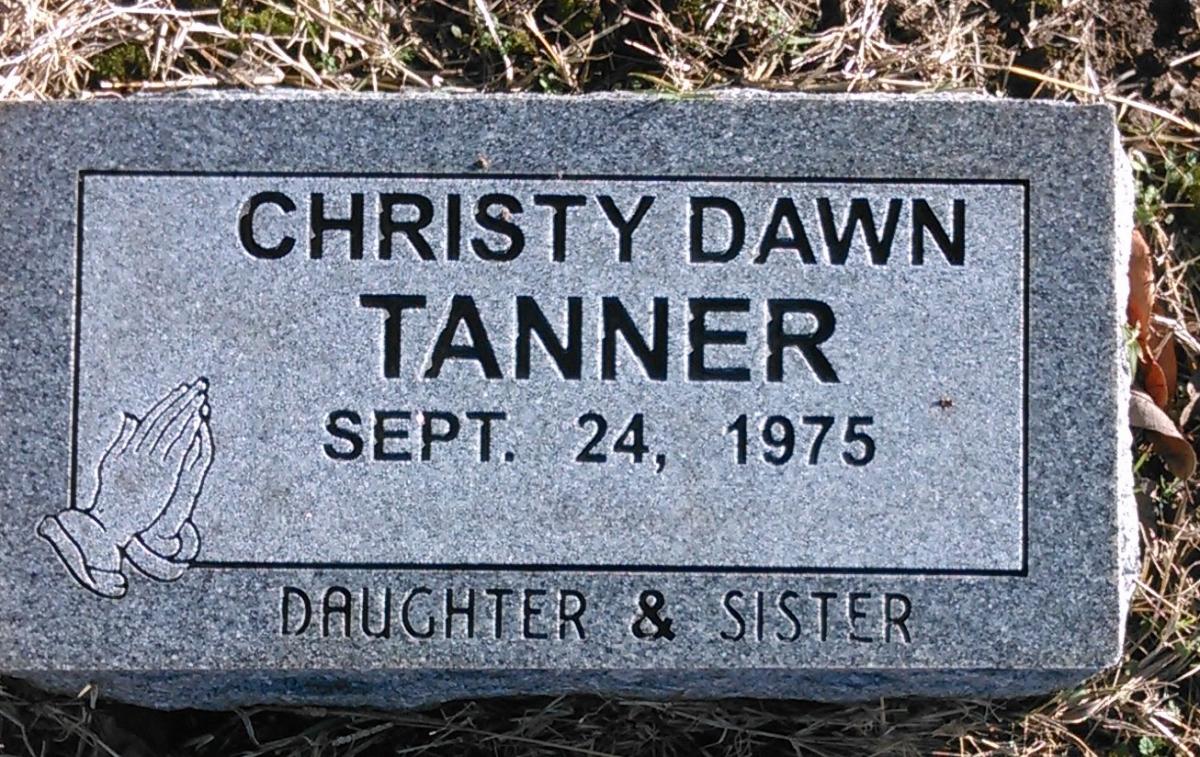 OK, Grove, Buzzard Cemetery, Tanner, Christy Dawn Headstone