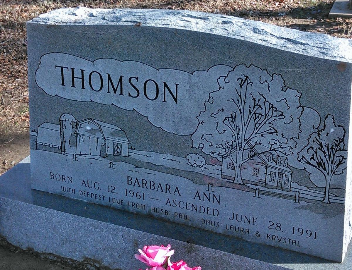 OK, Grove, Buzzard Cemetery, Thomson, Barbara Ann Headstone