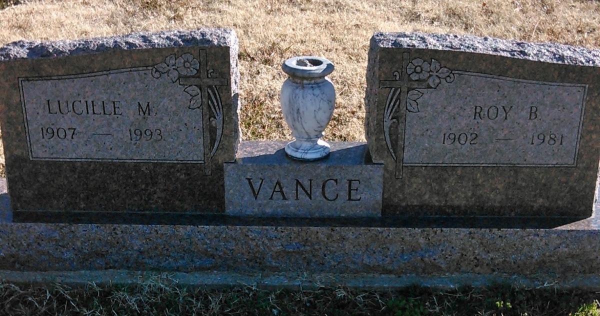 OK, Grove, Buzzard Cemetery, Vance, Roy B. & Lucille M.