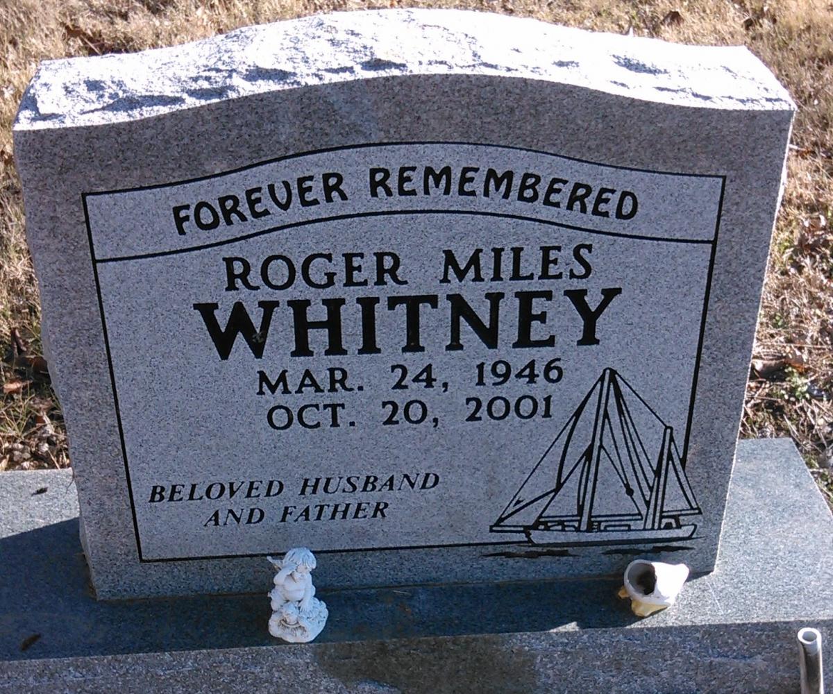 OK, Grove, Buzzard Cemetery, Whitney, Roger Miles Headstone