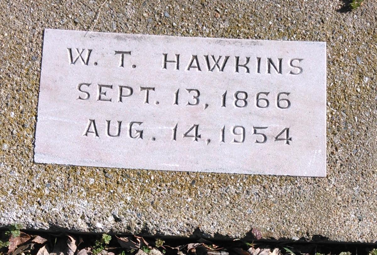 OK, Grove, Buzzard Cemetery, Hawkins, W. T. Headstone