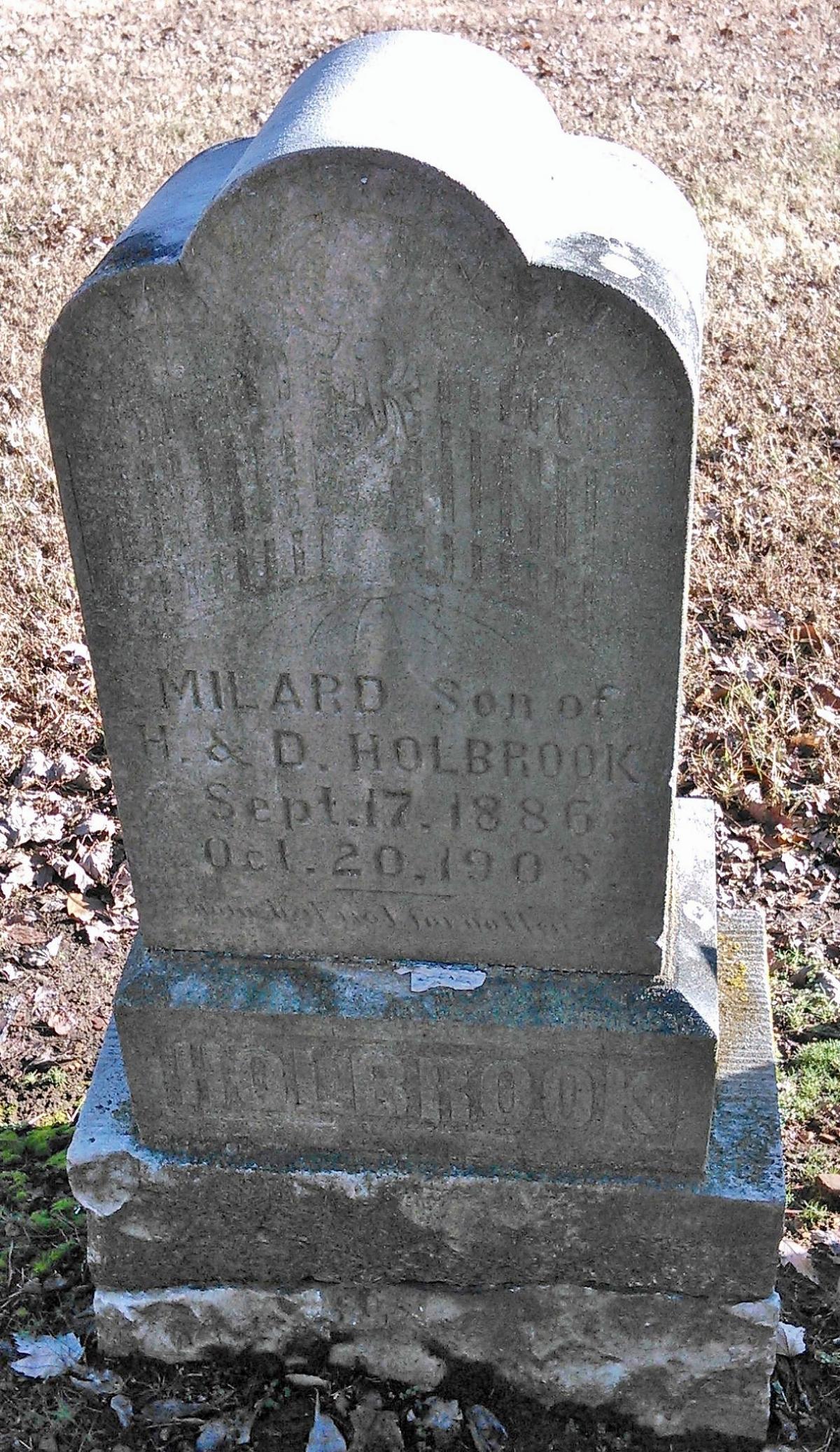OK, Grove, Buzzard Cemetery, Holbrook, Milard Headstone