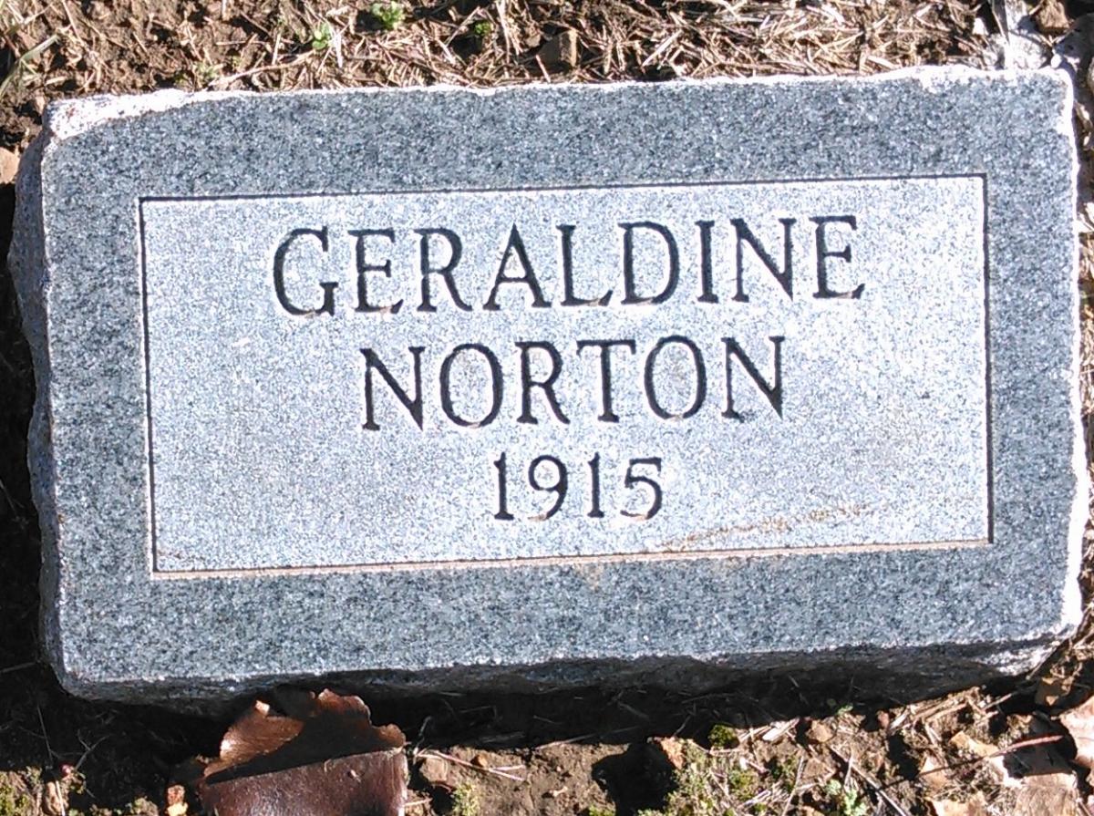 OK, Grove, Buzzard Cemetery, Norton, Geraldine Headstone