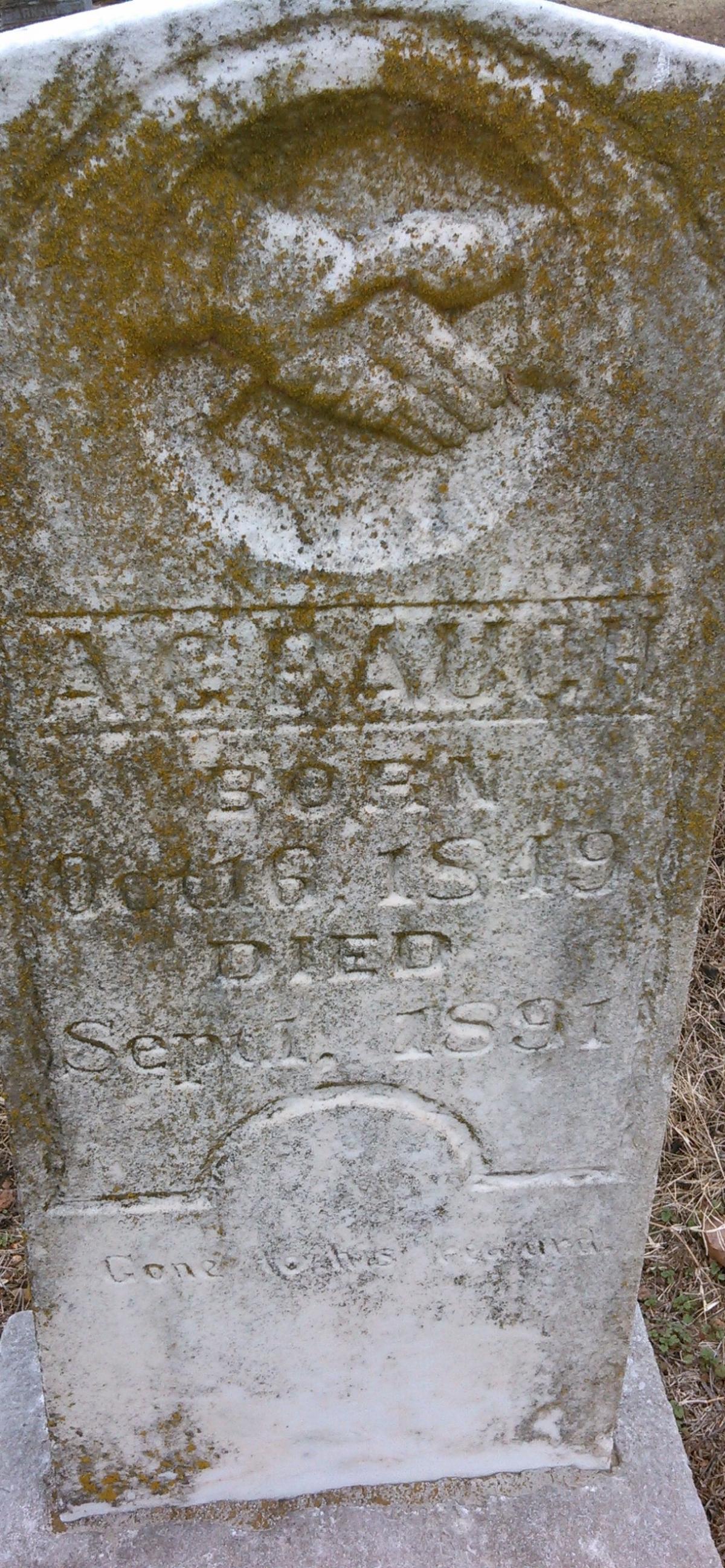 OK, Grove, Olympus Cemetery, Bauch, A. C. Headstone