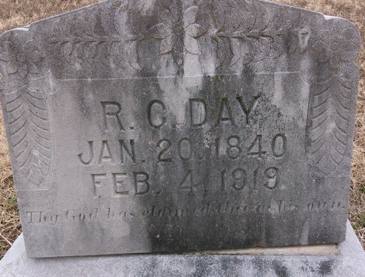 OK, Grove, Olympus Cemetery, Day, R. C. Headstone