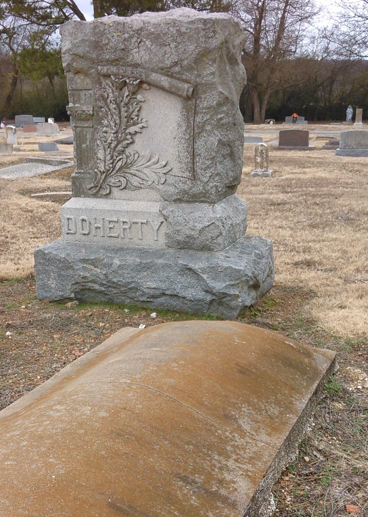 OK, Grove, Olympus Cemetery, Doherty Family Headstone