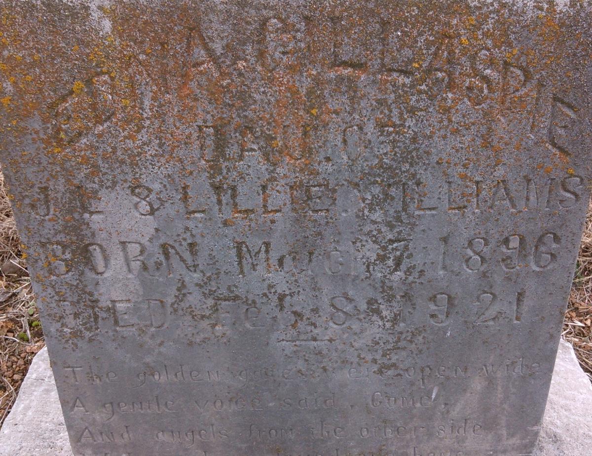 OK, Grove, Olympus Cemetery, Gillaspie, Edna Headstone
