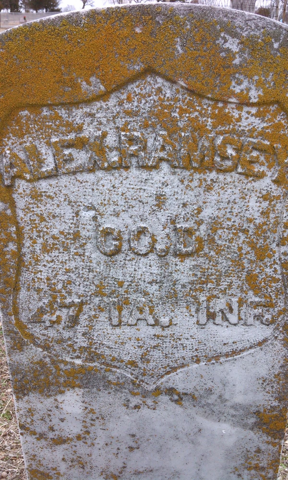 OK, Grove, Olympus Cemetery, Ramsey, Alex Headstone