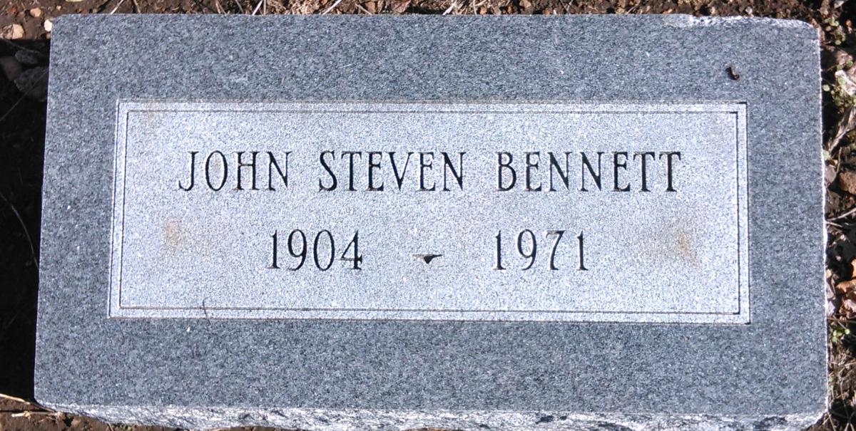 OK, Grove, Buzzard Cemetery, Bennett, John Steven Headstone