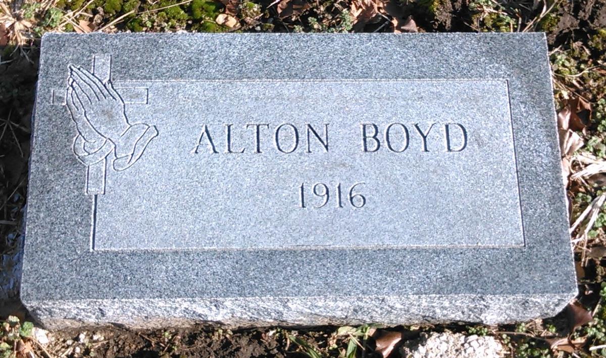 OK, Grove, Buzzard Cemetery, Boyd, Alton Headstone