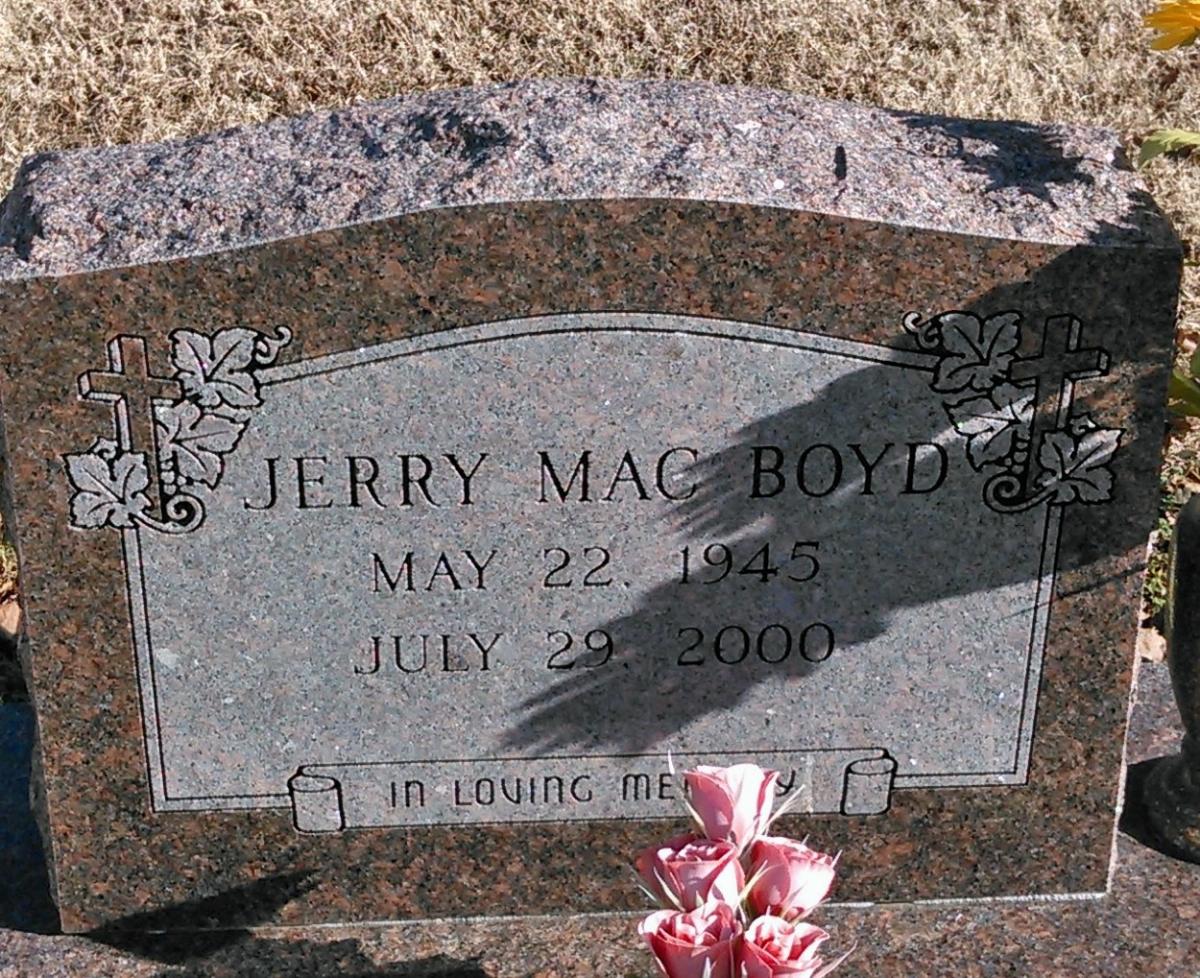 OK, Grove, Buzzard Cemetery, Boyd, Jerry Mac Headstone