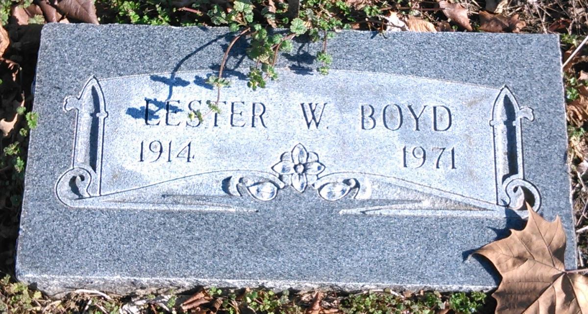 OK, Grove, Buzzard Cemetery, Boyd, Lester W. Headstone