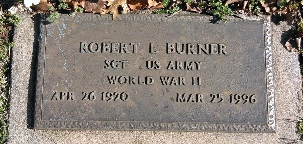 OK, Grove, Buzzard Cemetery, Burner, Robert L. Military Headstone