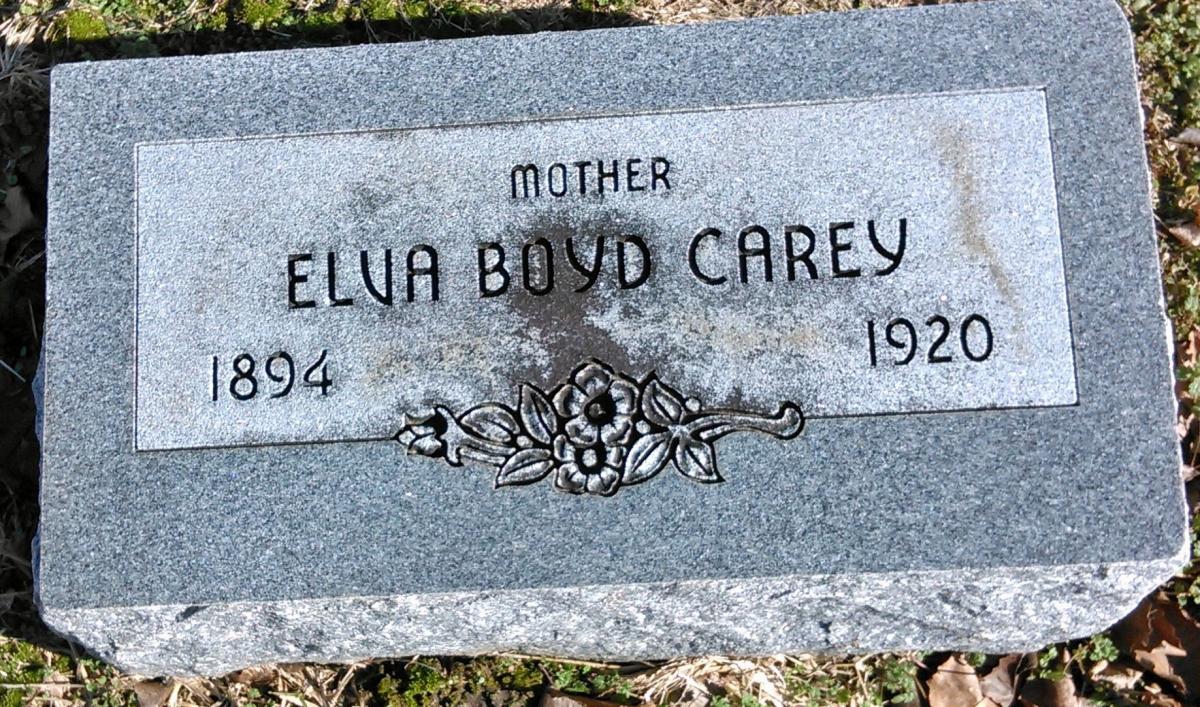 OK, Grove, Buzzard Cemetery, Carey, Elva Boyd Headstone