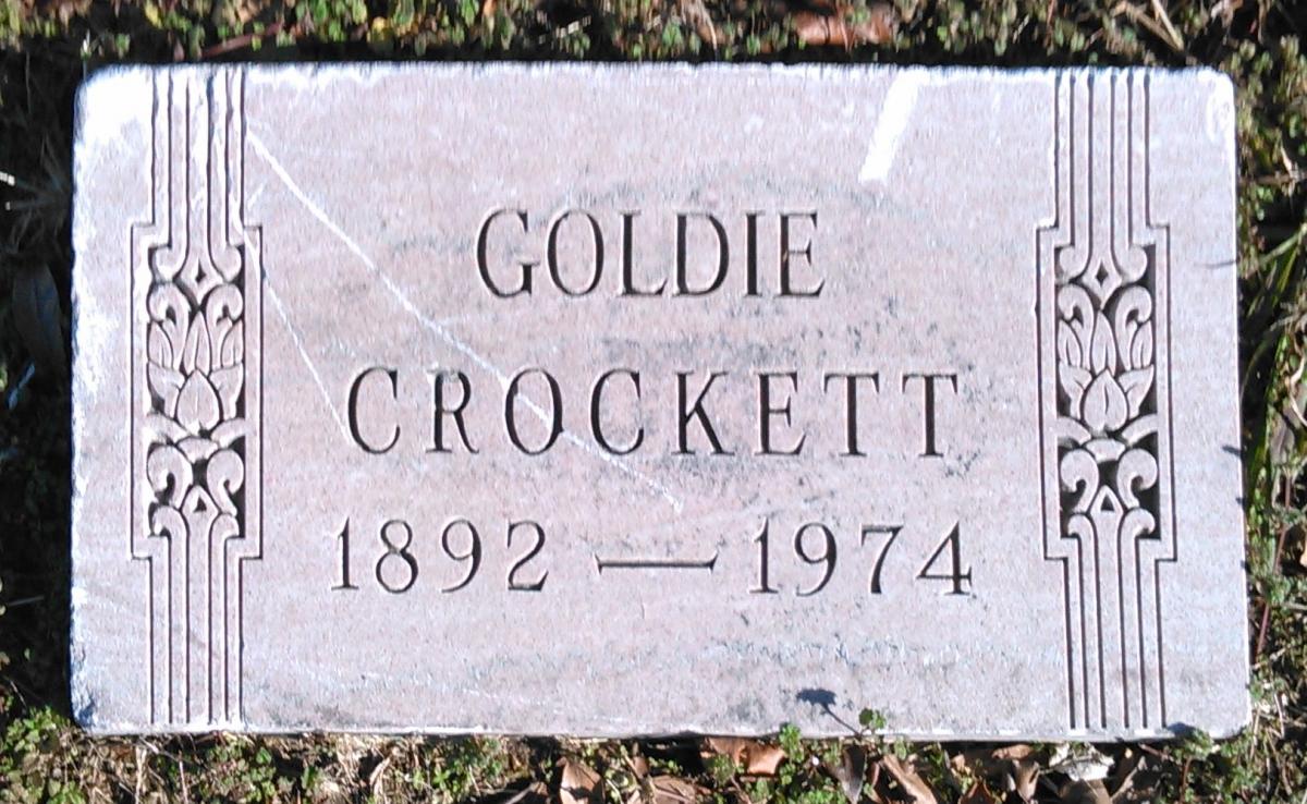 OK, Grove, Buzzard Cemetery, Crockett, Goldie Headstone