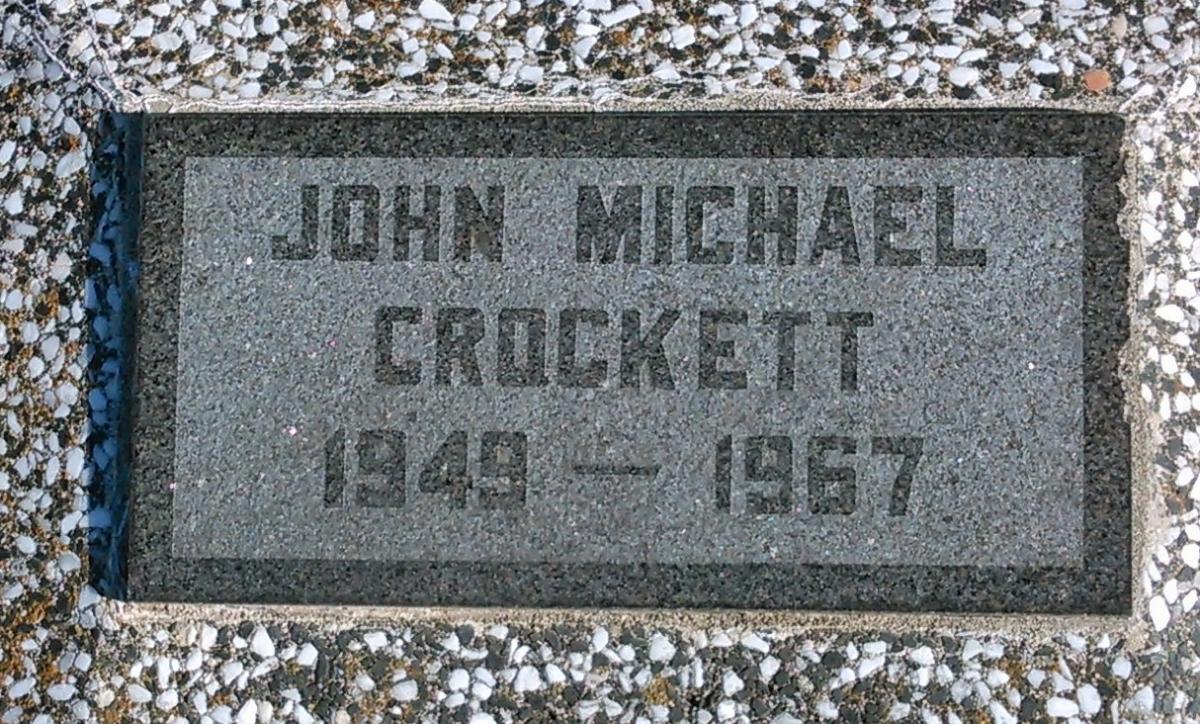 OK, Grove, Buzzard Cemetery, Crockett, John Michael Headstone