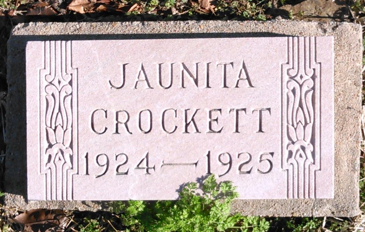 OK, Grove, Buzzard Cemetery, Crockett, Juanita Headstone