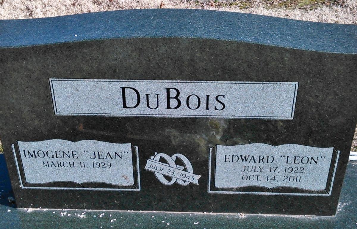 OK, Grove, Buzzard Cemetery, DuBois, Edward & Imogene Headstone