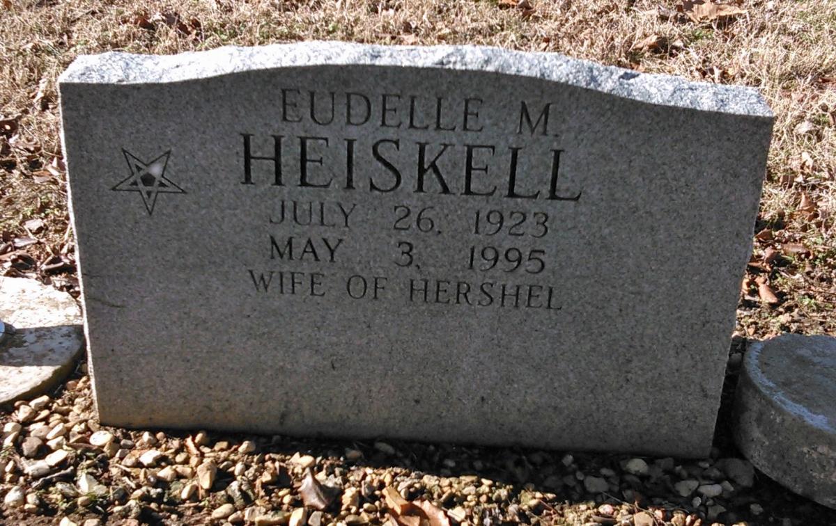 OK, Grove, Buzzard Cemetery, Heiskell, Eudelle M. Headstone