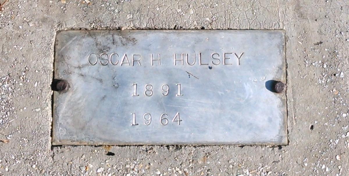 OK, Grove, Buzzard Cemetery, Hulsey, Oscar H. Headstone