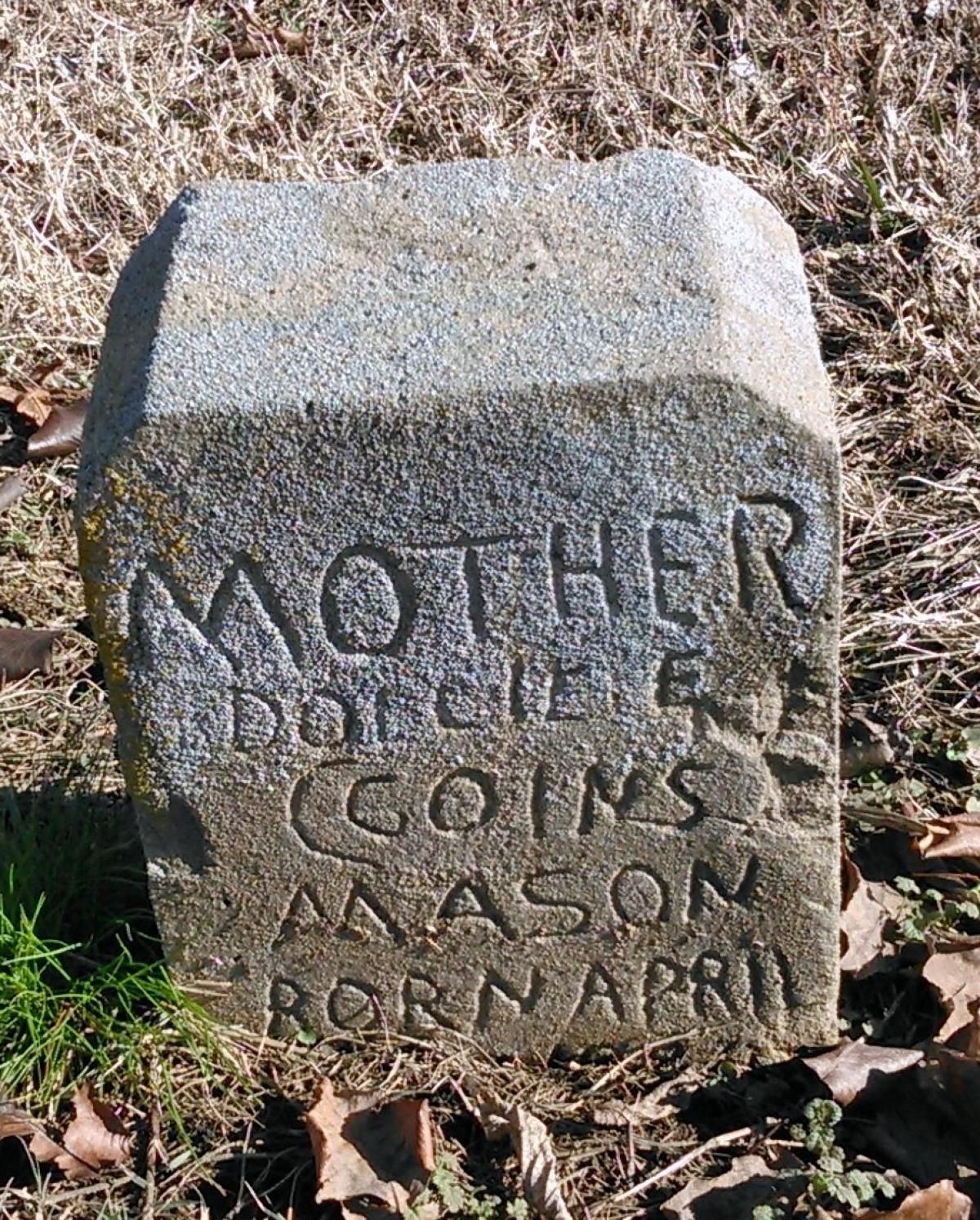 OK, Grove, Buzzard Cemetery, Mason, Dollie E. Goins Headston