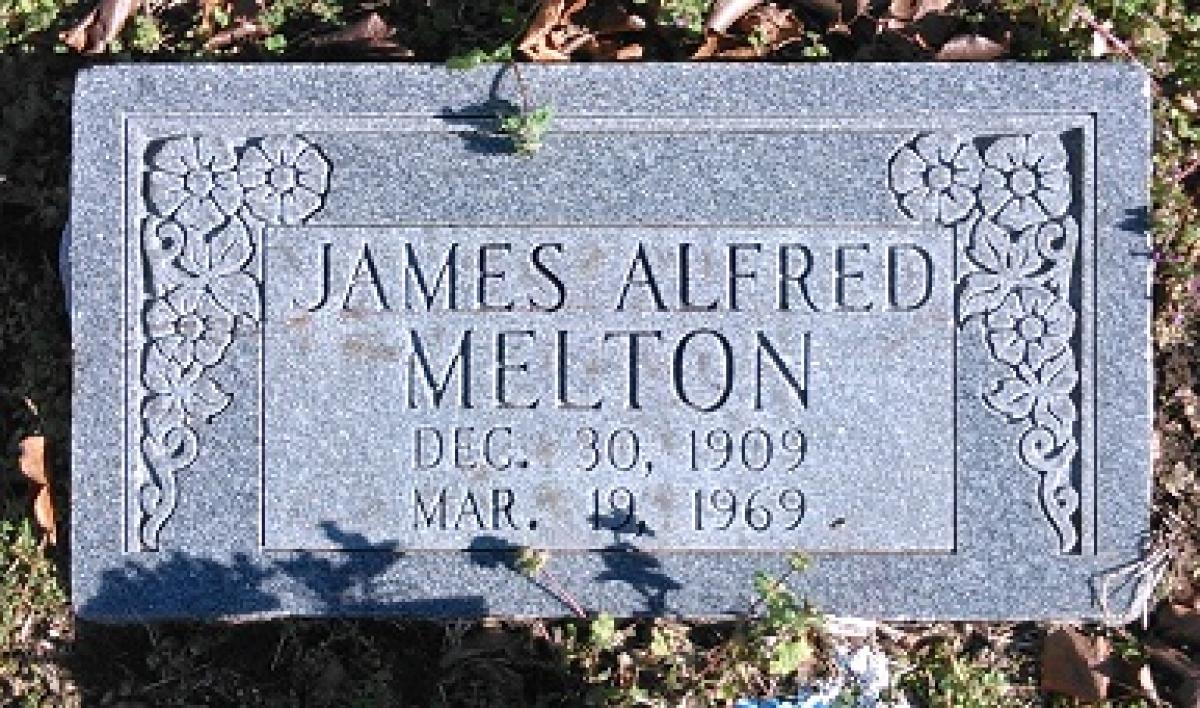 OK, Grove, Buzzard Cemetery, Melton, James Alfred Headstone