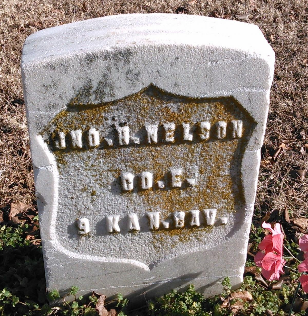 OK, Grove, Buzzard Cemetery, Nelson, Jno. H. Headstone