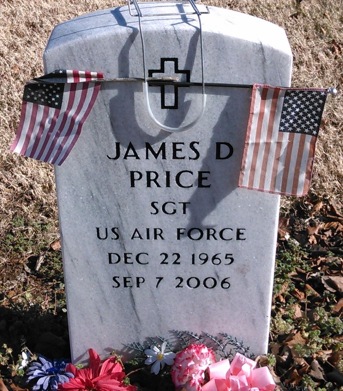 OK, Grove, Buzzard Cemetery, Price, James D. Headstone