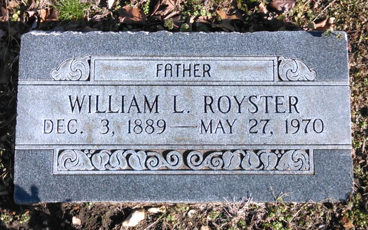 OK, Grove, Buzzard Cemetery, Royster, William L. Headstone