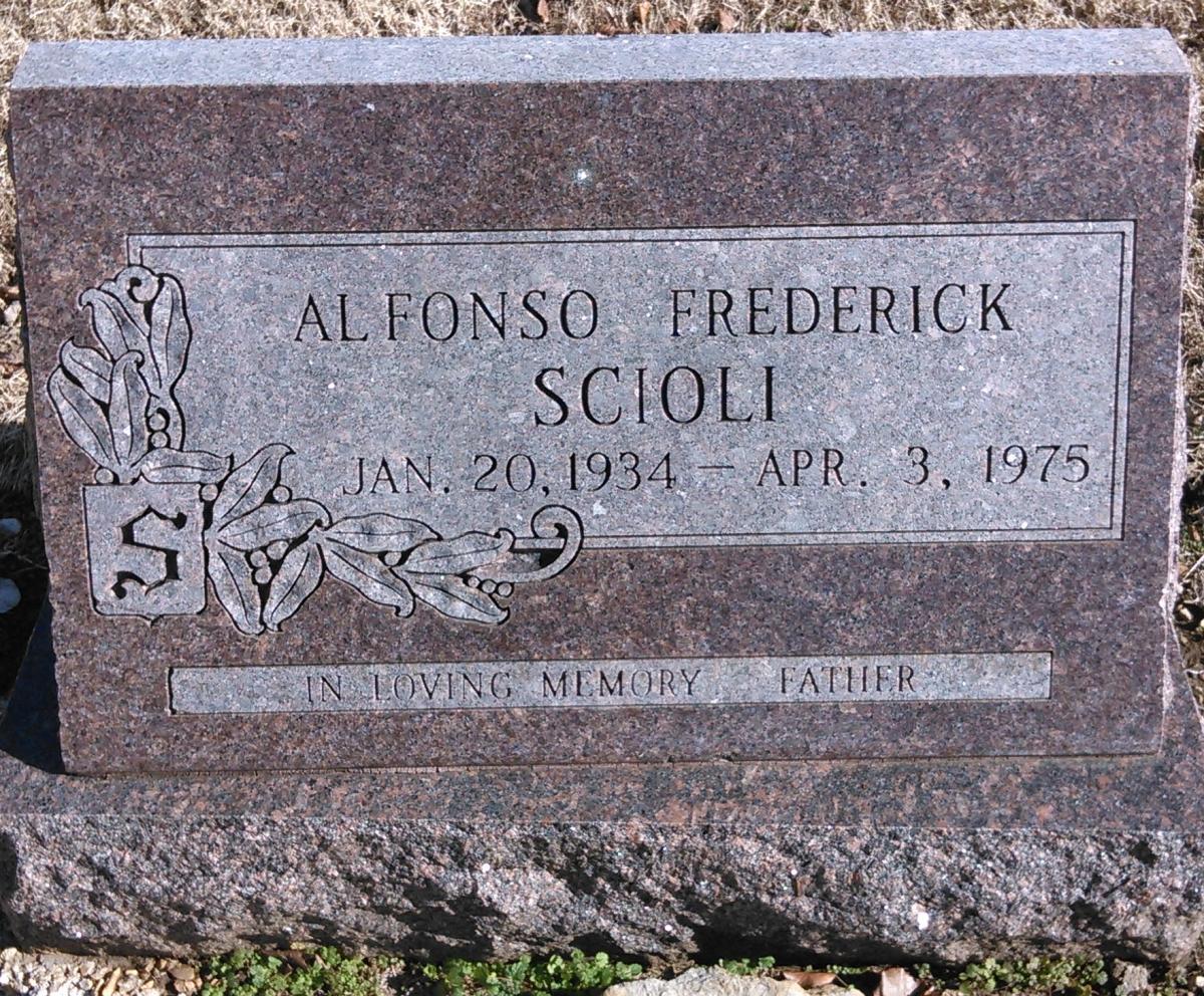 OK, Grove, Buzzard Cemetery, Scioli, Alfonso Frederick Headstone