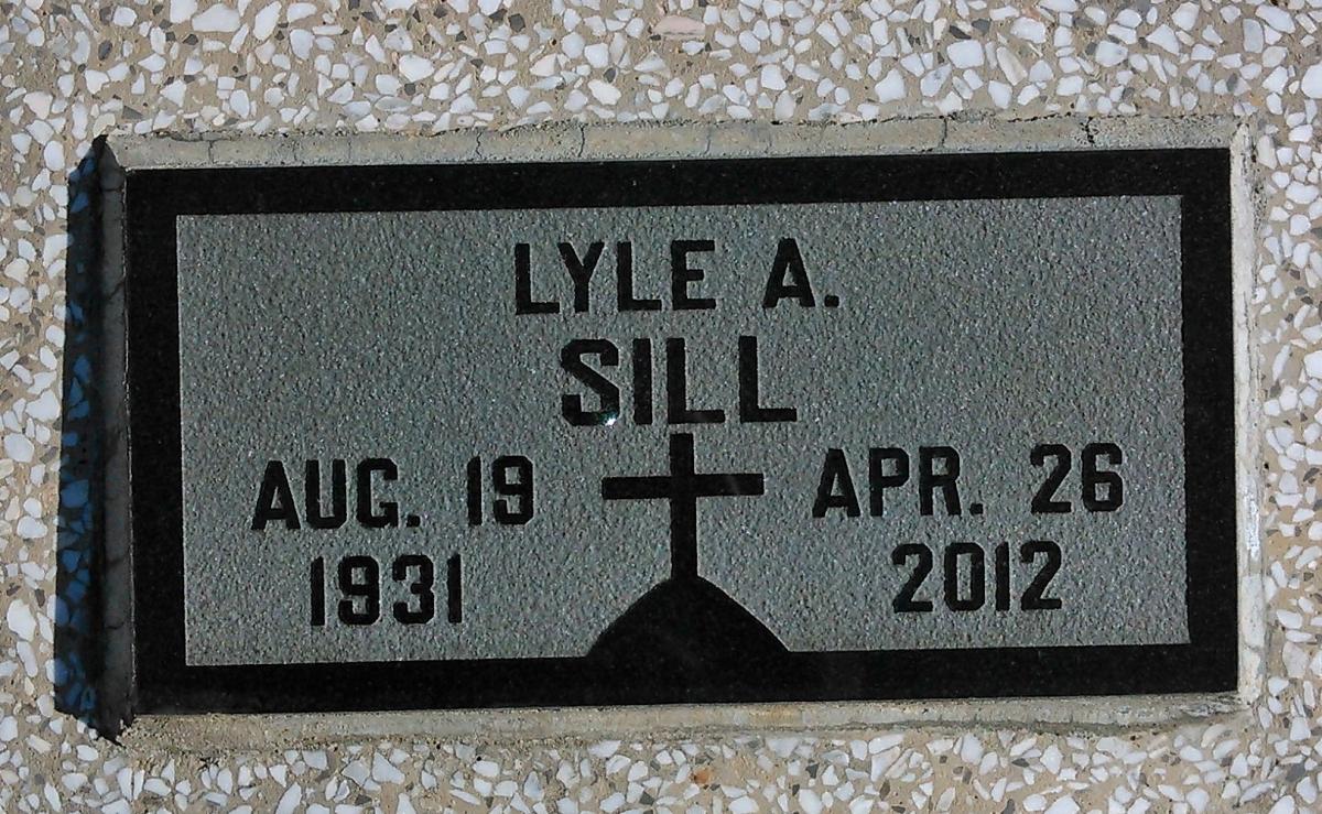 OK, Grove, Buzzard Cemetery, Sill, Lyle A. Headstone