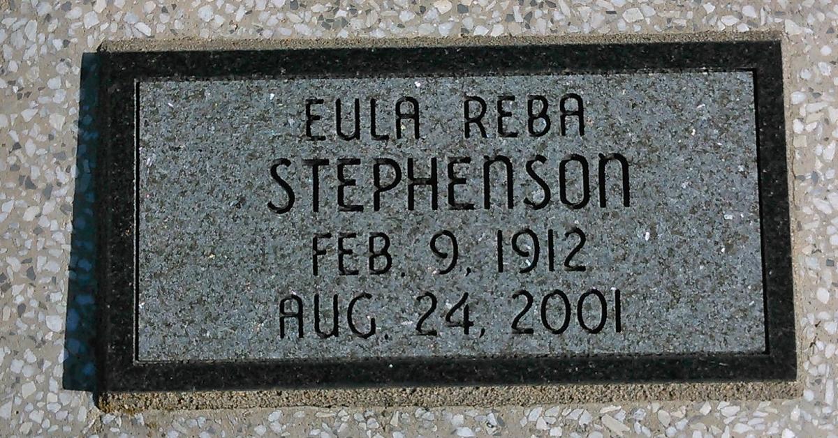 OK, Grove, Buzzard Cemetery, Stephenson, Eula Reba Headstone