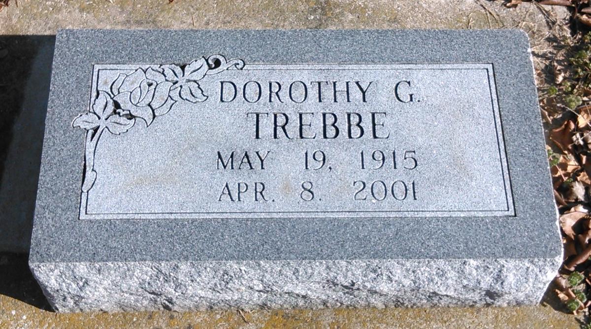 OK, Grove, Buzzard Cemetery, Trebbe, Dorothy G. Headstone