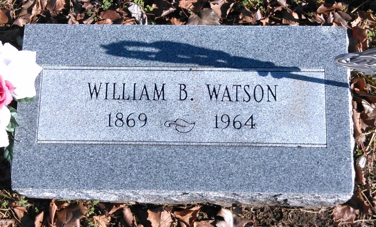 OK, Grove, Buzzard Cemetery, Watson, William B. Headstone