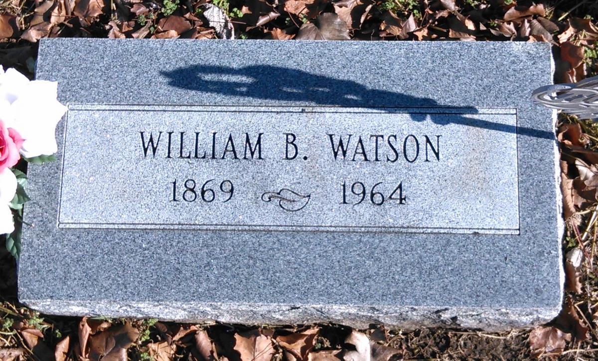 OK, Grove, Buzzard Cemetery, Watson, William B. Headstone