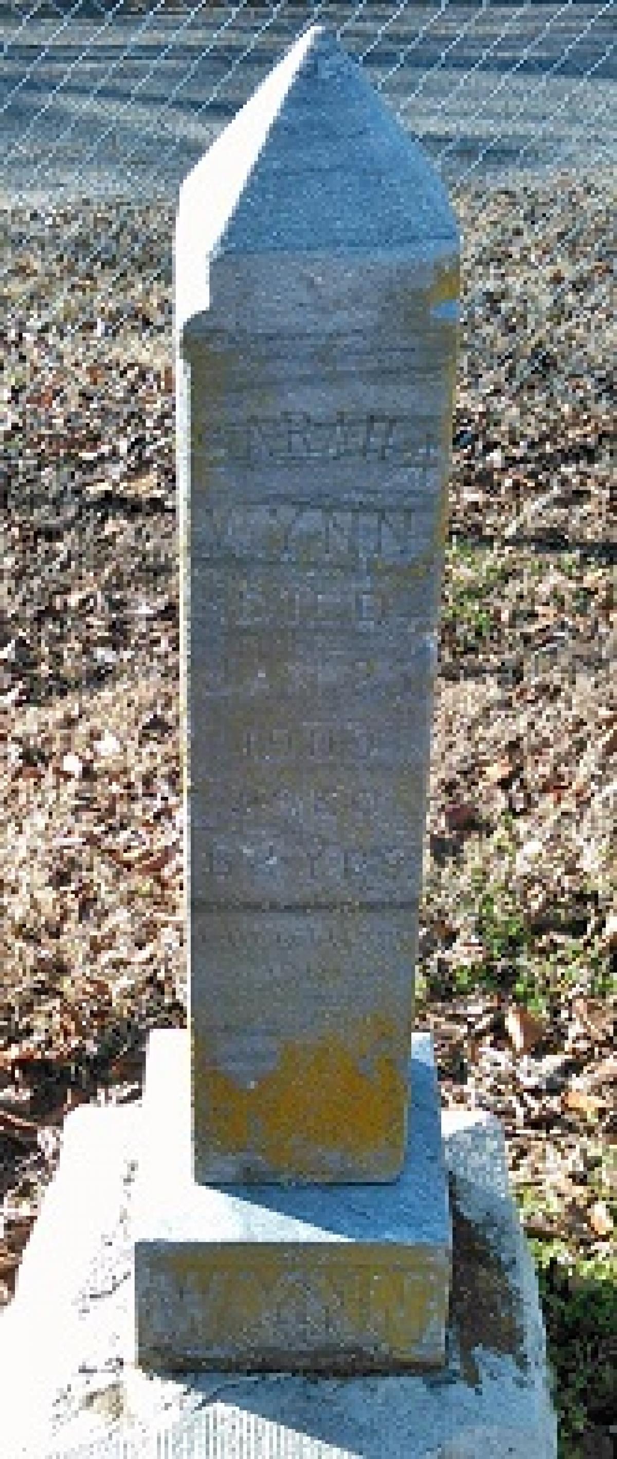 OK, Grove, Buzzard Cemetery, Wynn, Sarah Headstone