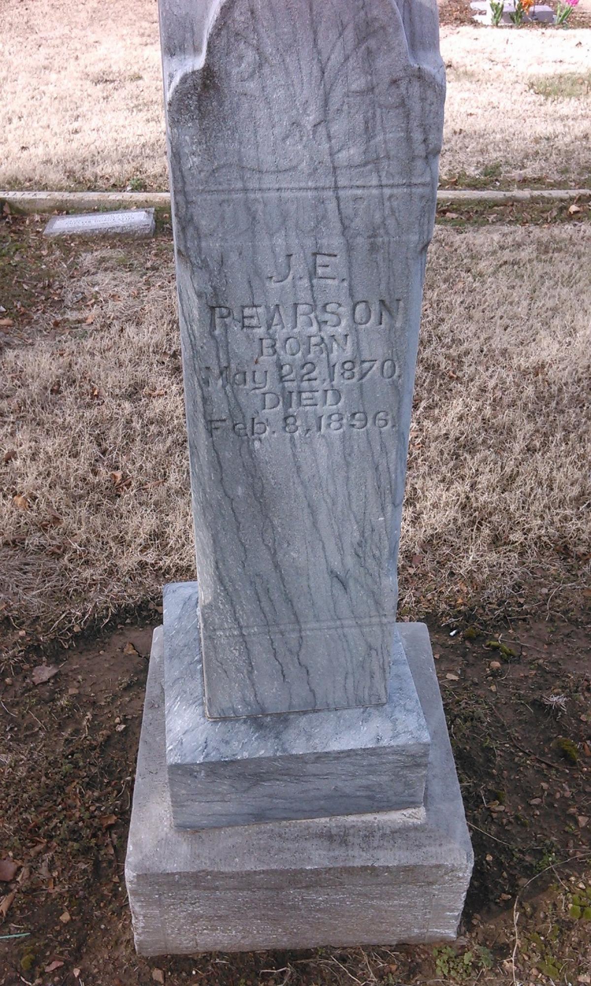 OK, Grove, Buzzard Cemetery, Pearson, J. E. Headstone