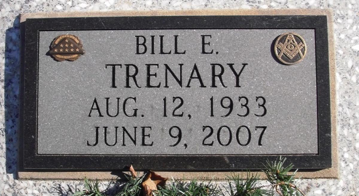 OK, Grove, Buzzard Cemetery, Trenary, Bill E. Headstone