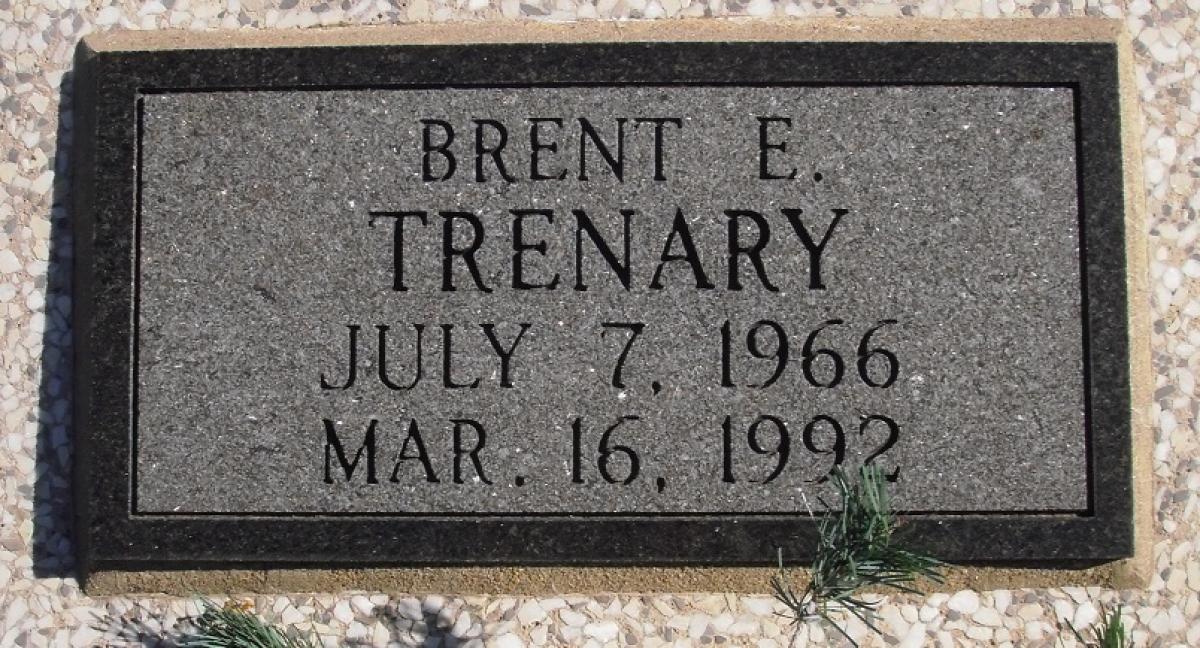 OK, Grove, Buzzard Cemetery, Trenary, Brent E. Headstone
