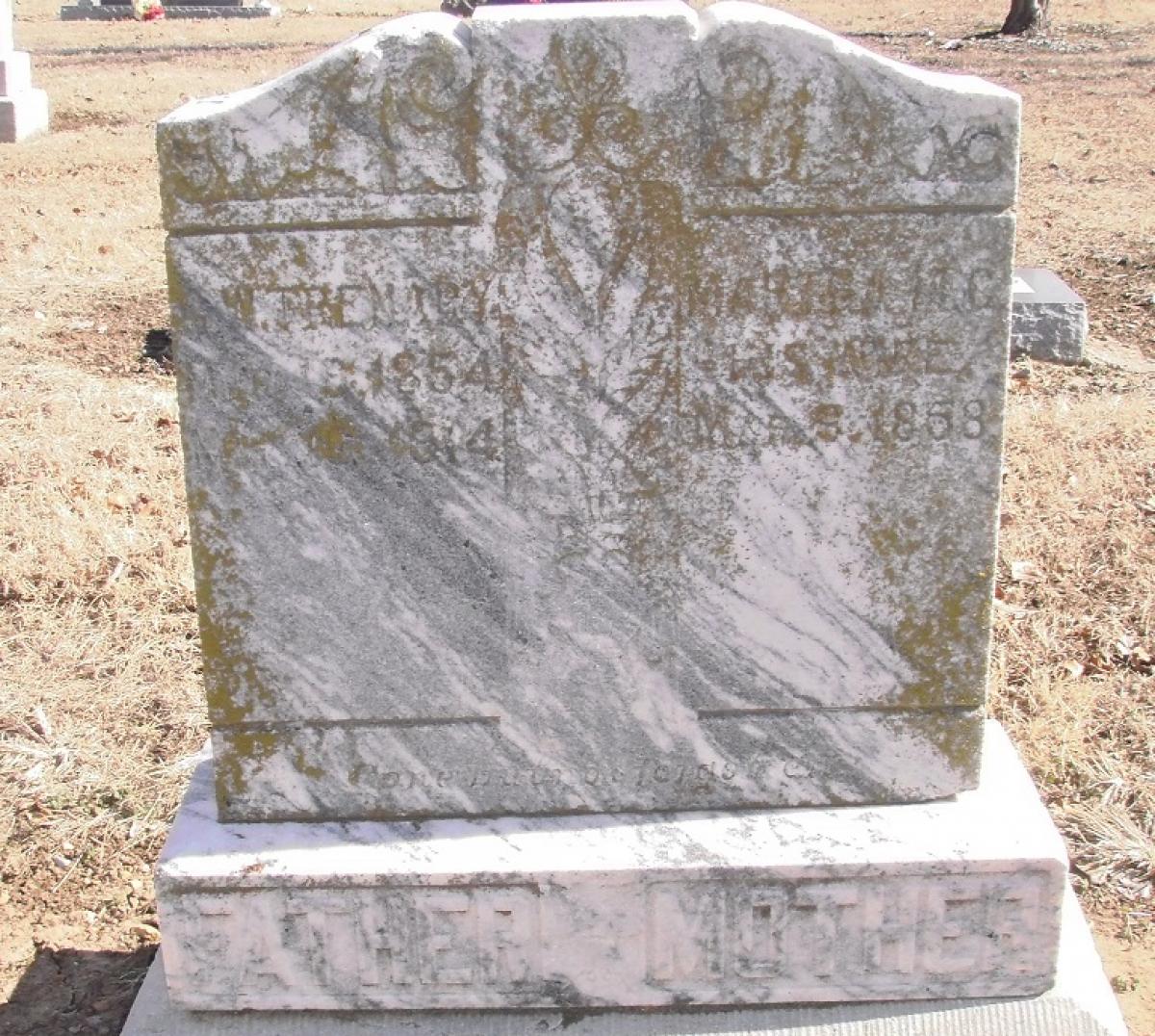 OK, Grove, Buzzard Cemetery, Trenary, G. W. & Martha M. C.