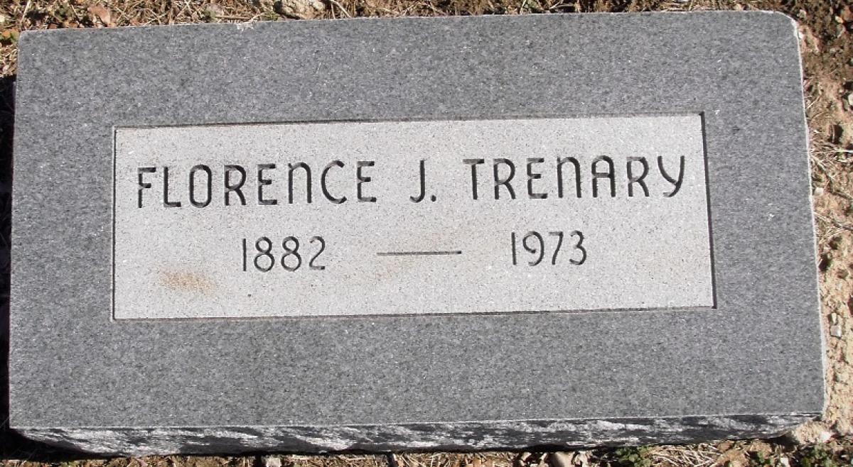 OK, Grove, Buzzard Cemetery, Trenary, Florence J. Headstone