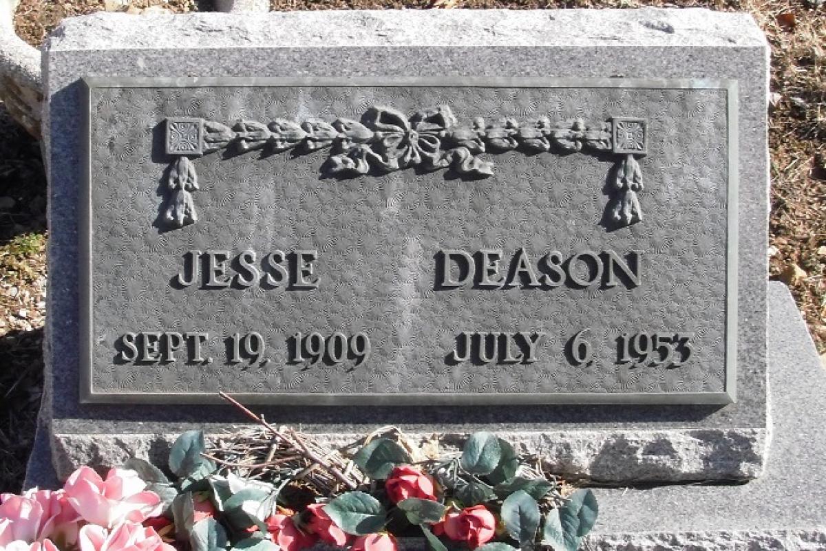 OK, Grove, Buzzard Cemetery, Deason, Jesse L. Headstone