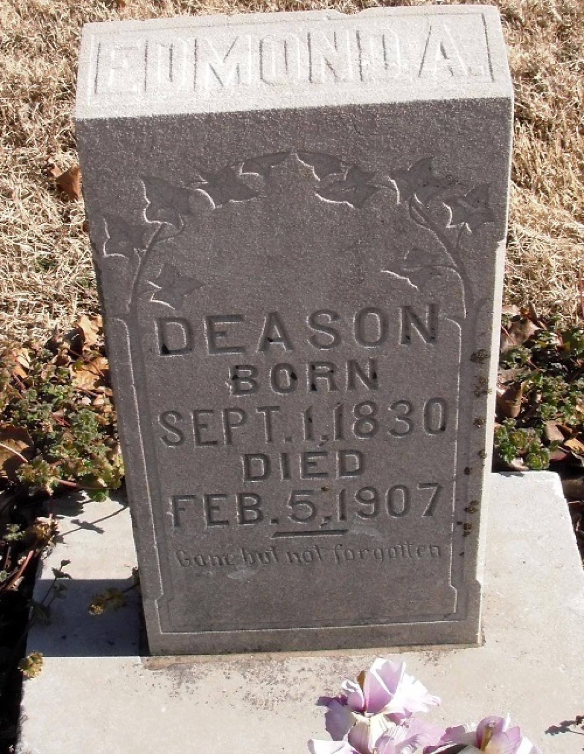 OK, Grove, Buzzard Cemetery, Deason, Edmond A. Headstone