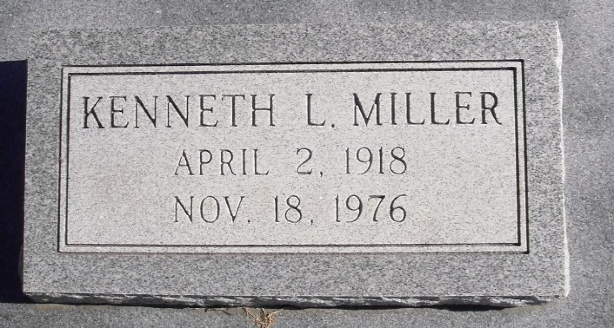 OK, Grove, Buzzard Cemetery, Miller, Kenneth L. Headstone